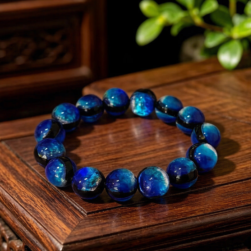 Namibia Storm Blue Glass Bracelets