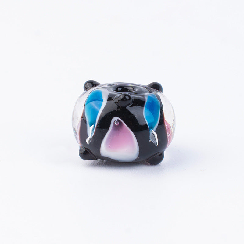 Handmade 3D Two-Tone Teardrop Lampwork Glass Beads