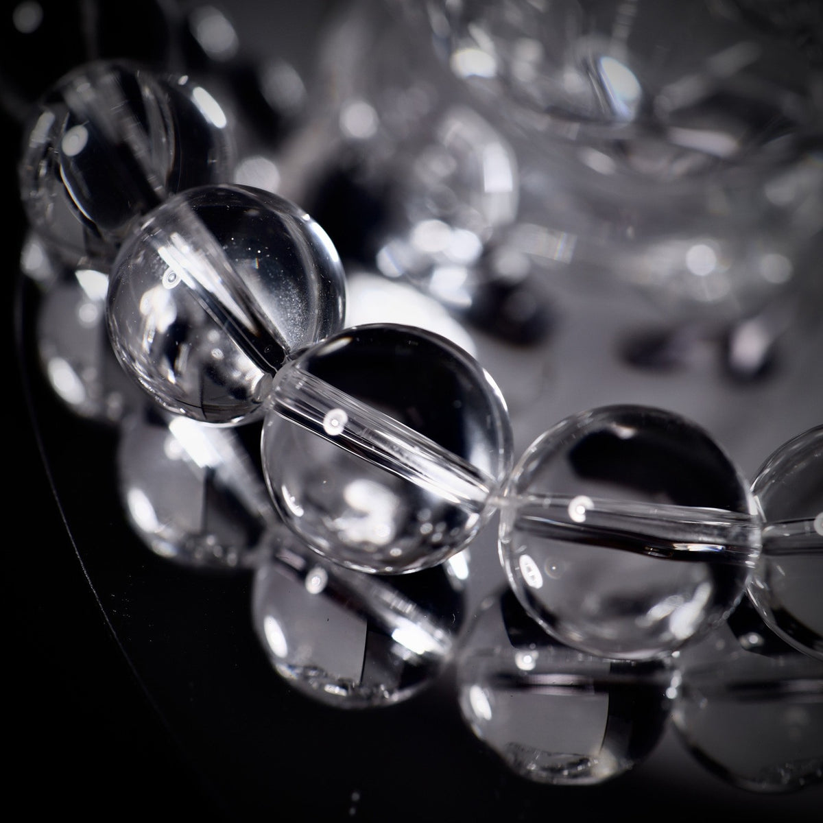 Glass Crystal-Style Round Beads