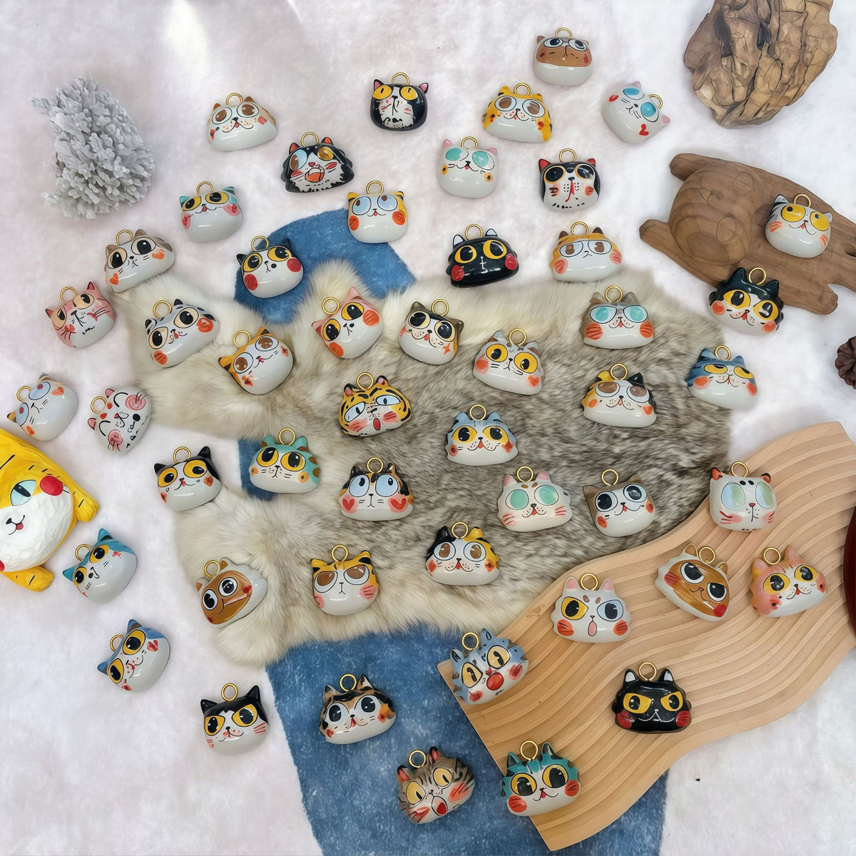 Cartoon Cat Charms