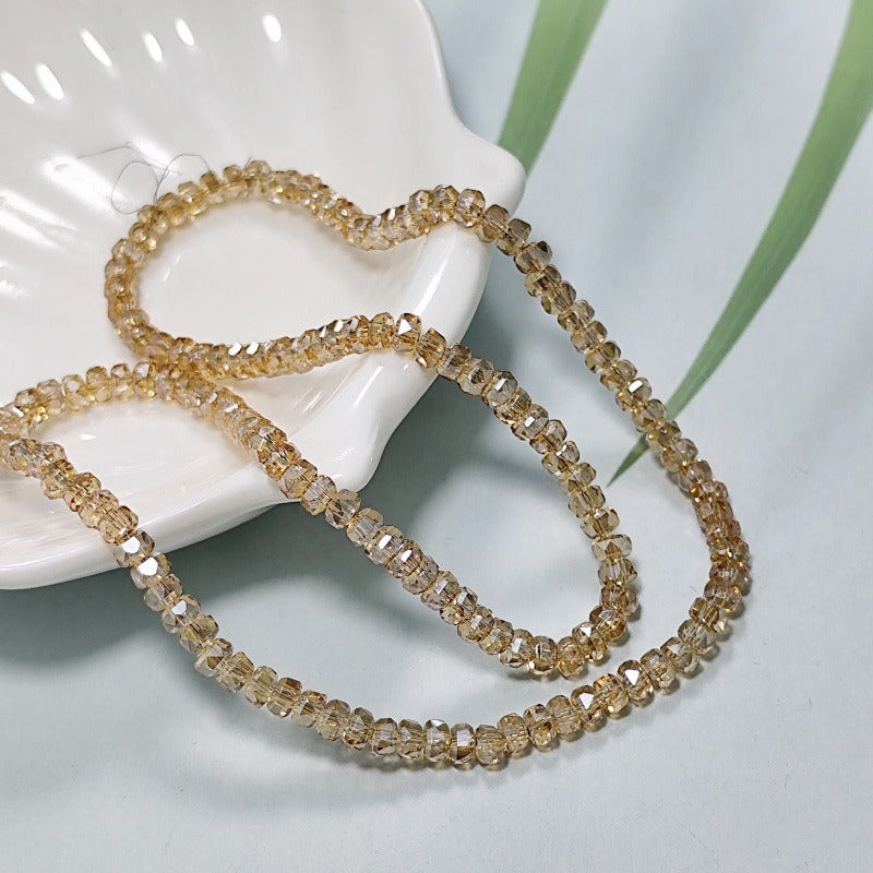 Faceted Crystal Rondelle Beads