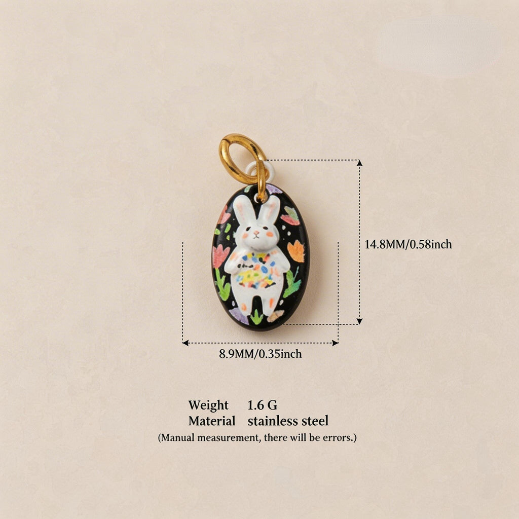 Rabbit & Star Pendant Charms