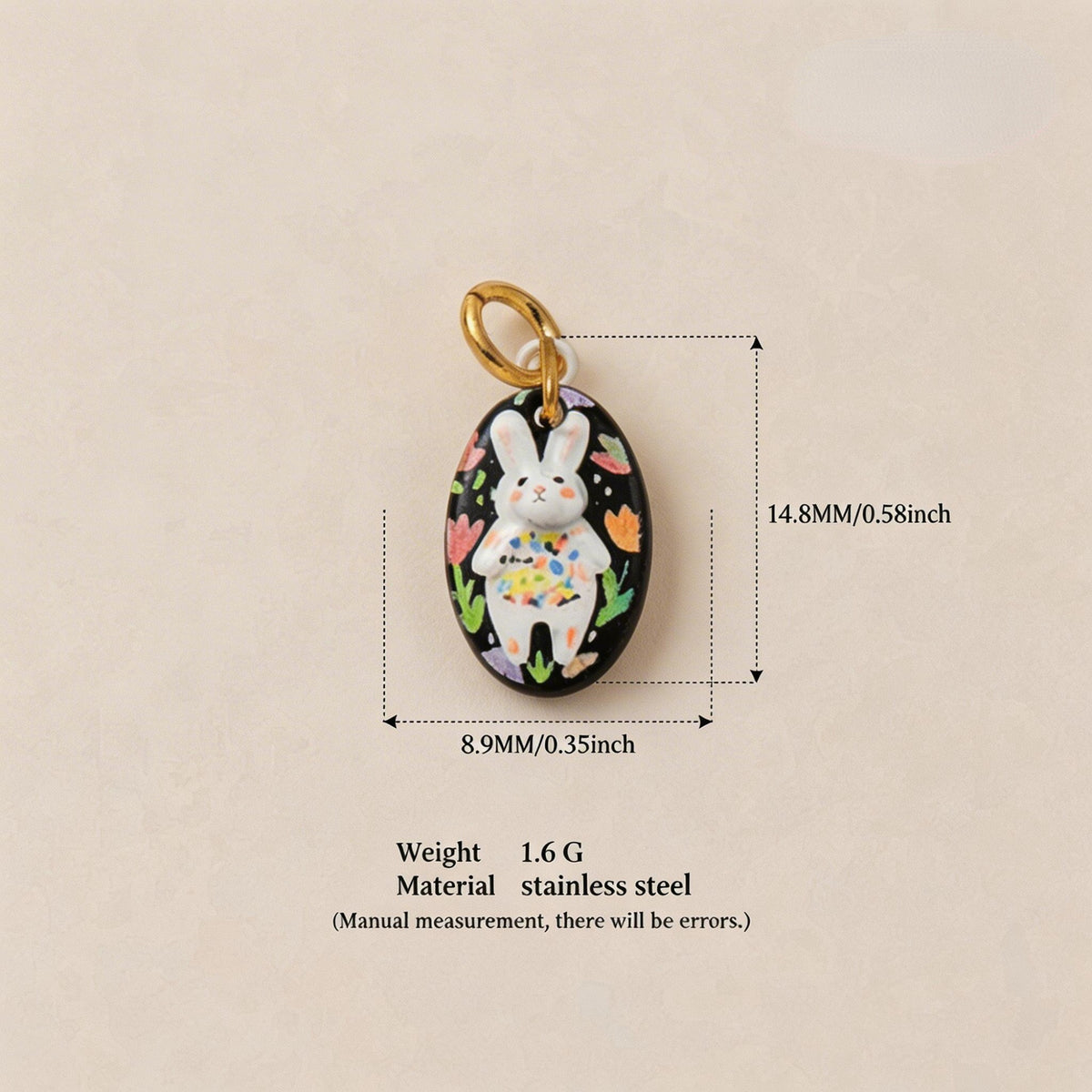 Rabbit & Star Pendant Charms