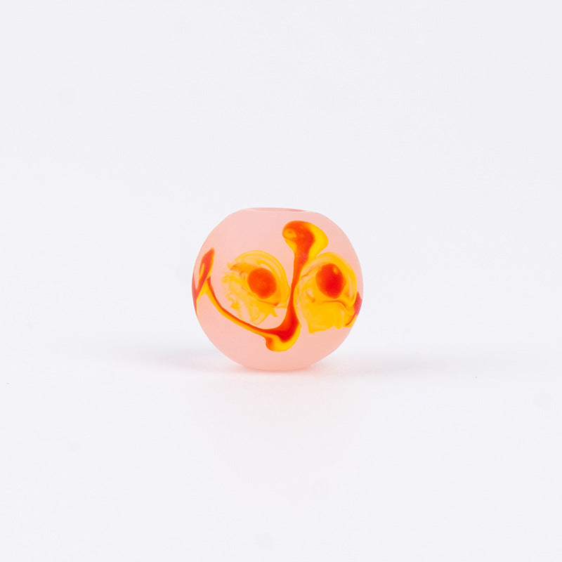 Hand-Painted Phoenix Eye Glass Beads