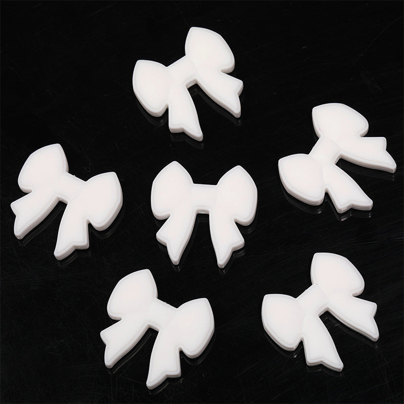 Cute Bow Silicone Beads – Soft Bow-Shaped Rubber Beads for DIY Beadable Pens, Hair Clips, Headbands & Craft Accessories
