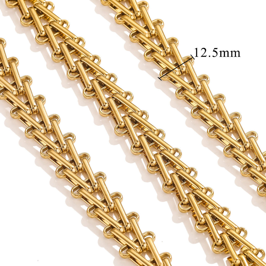 Geometric Triangle Ladder Chain by the Meter