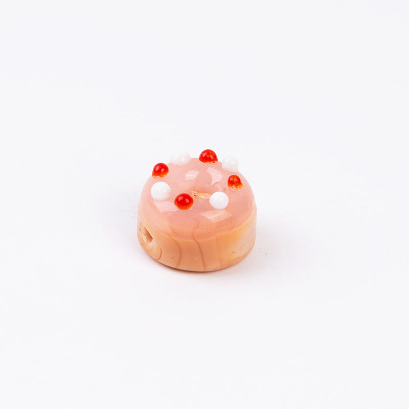 Cute Colorful Donut Glass Beads