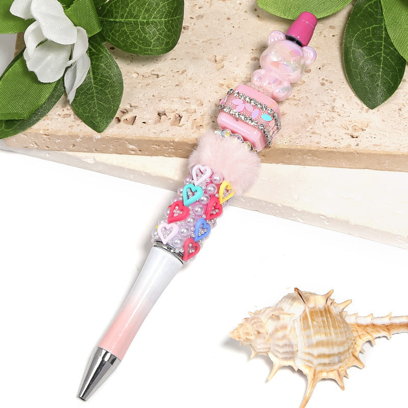 Colorful Acrylic Bear Beads – Plated Cartoon Teddy Bear Beads for DIY Phone Charms, Beadable Pens, Bracelets & Jewelry Making