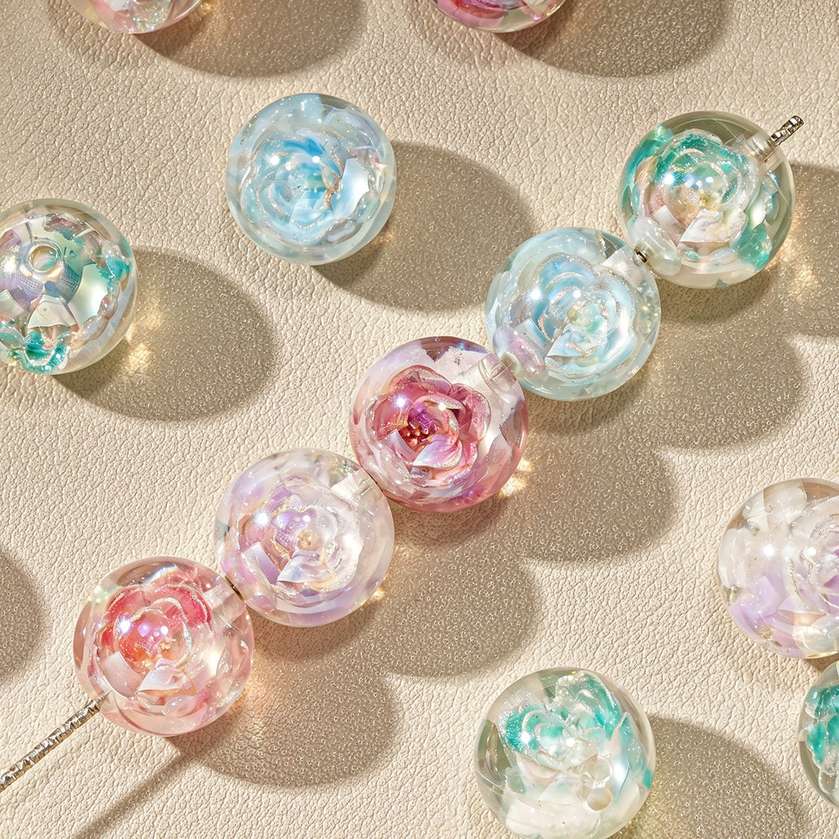 Lotus Twilight Round Beads