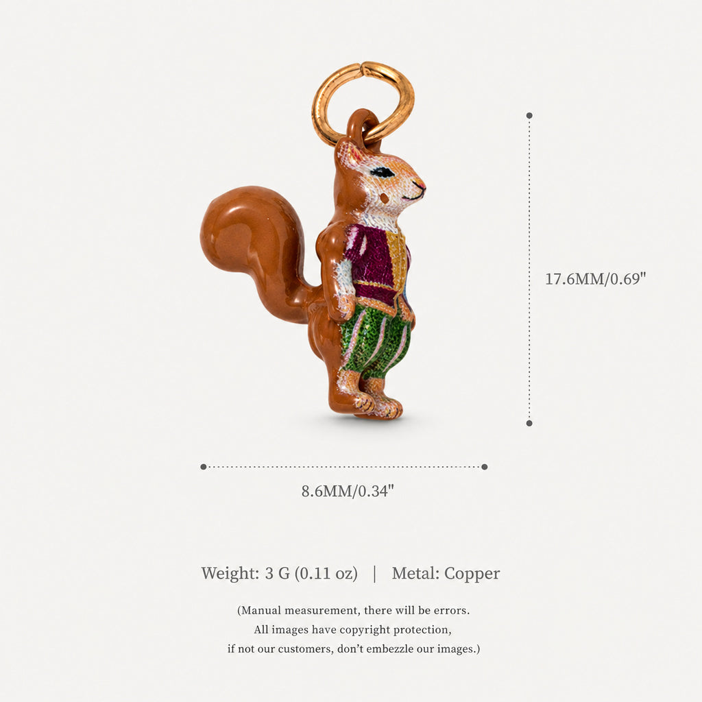 18K Gold-Plated Cute Cartoon Pendant Charms