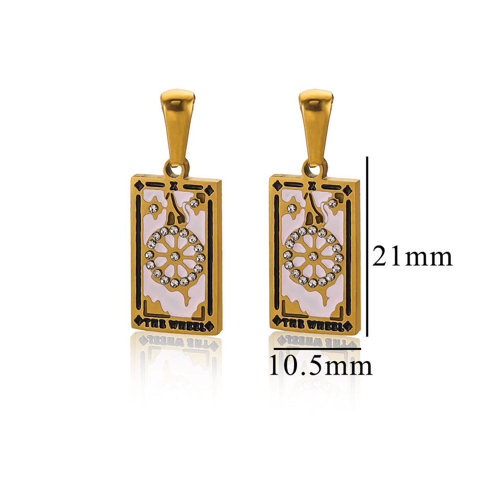 Vintage Tarot Card Pendant Charm