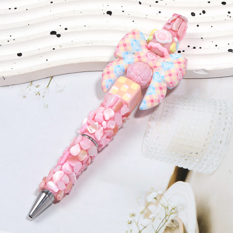 3D Iridescent Silicone Bow Beads