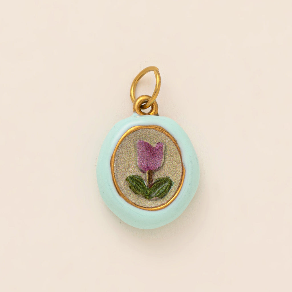 Bird & Flower Pendant Charms