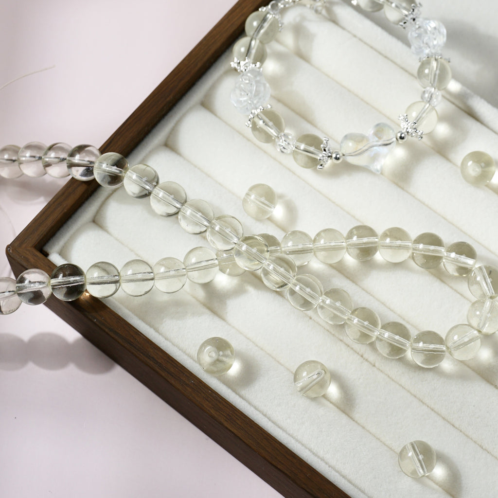 Glass Crystal-Style Round Beads