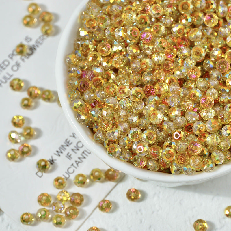 Faceted Crystal-Style Rondelle Beads