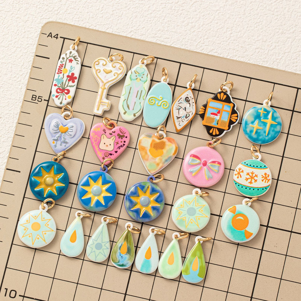 Painted Star Charms