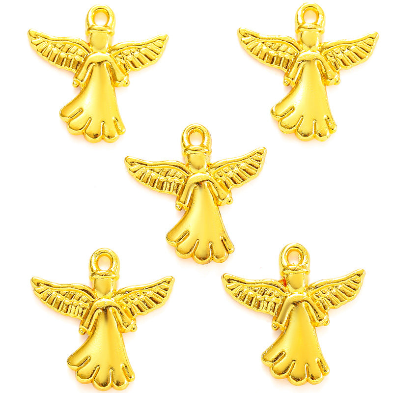 Alloy Angel Wing Charms – Decorative Angel Wings Pendants for DIY Bracelets, Necklaces & Jewelry Making