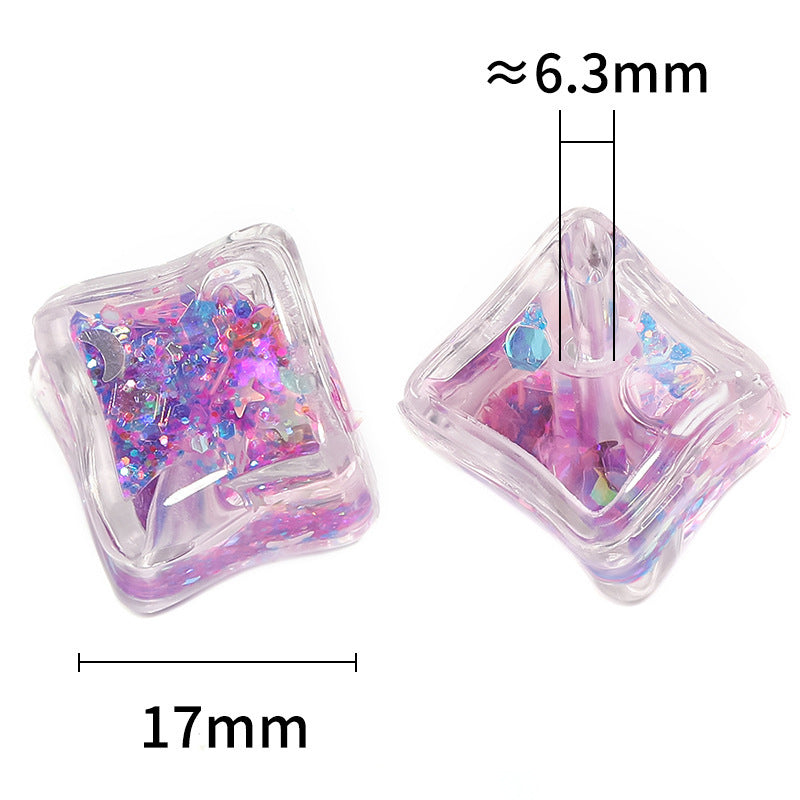 Quicksand Ice Cube Square Beads