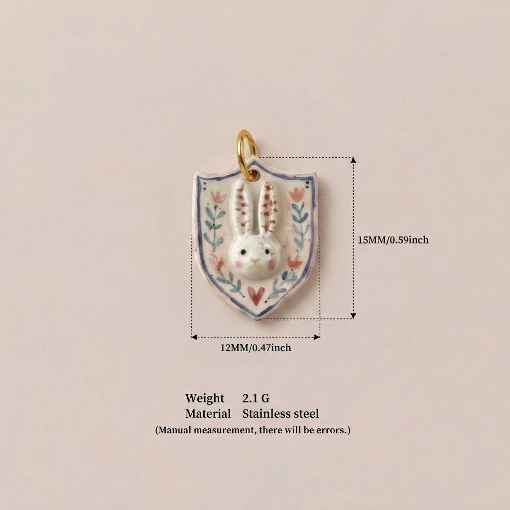Rabbit & Star Pendant Charms