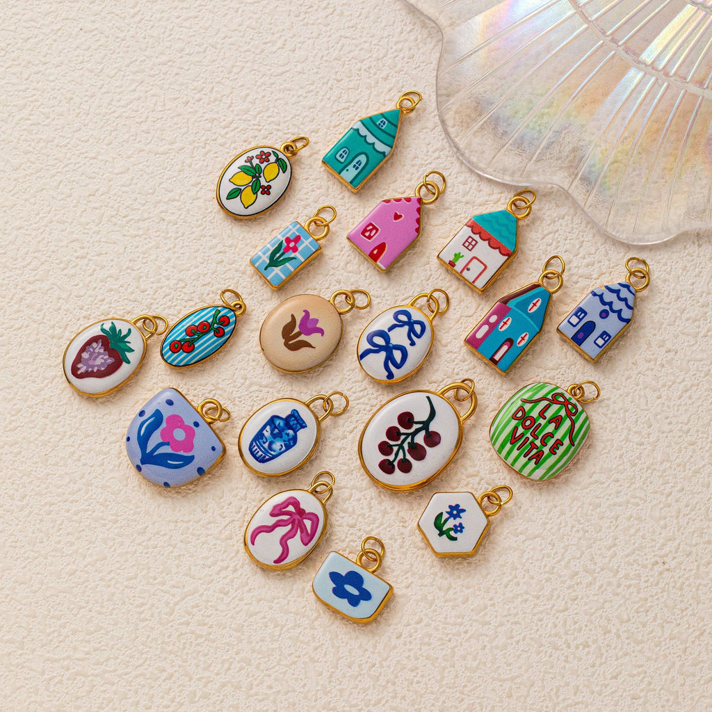 Floral House Charms