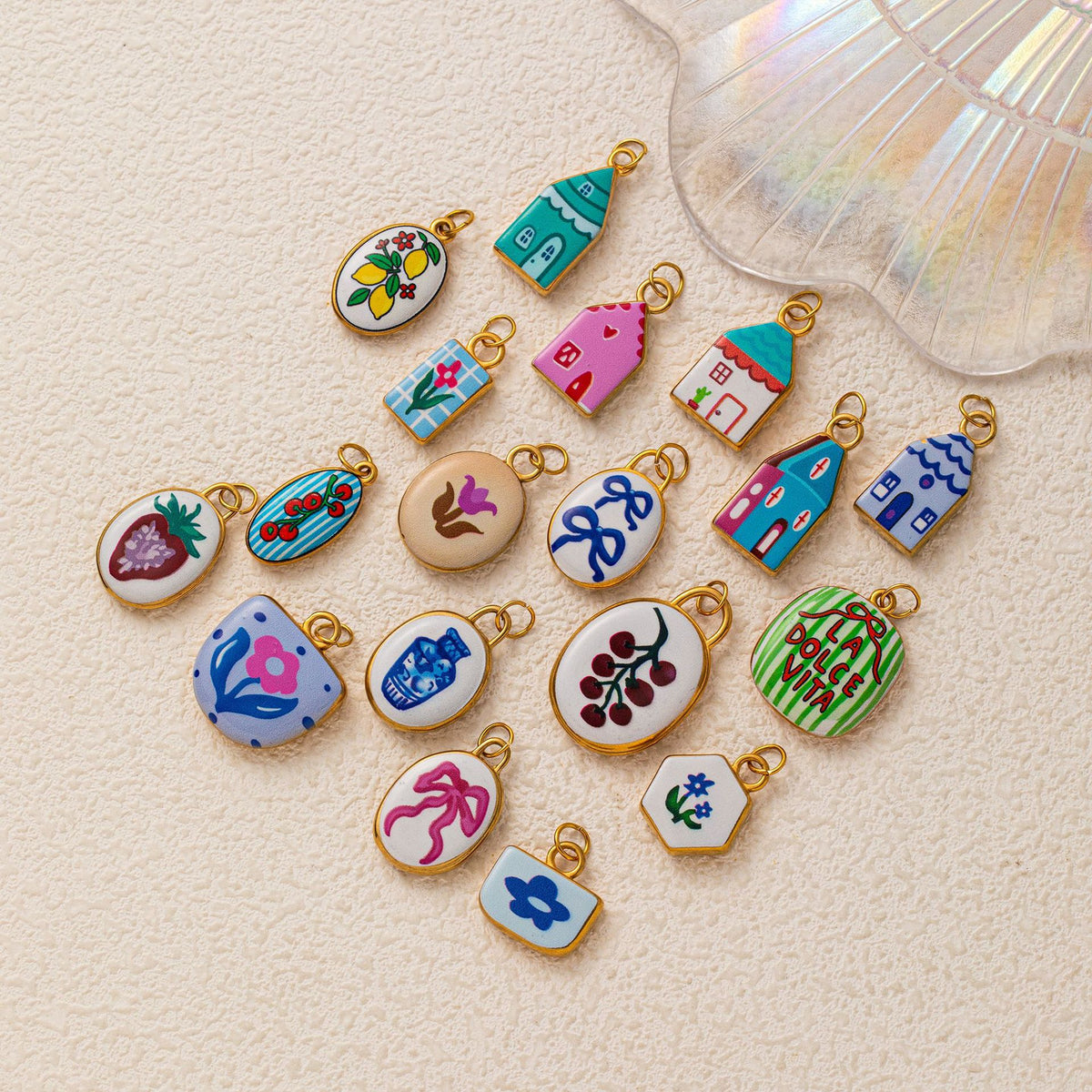 Floral House Charms