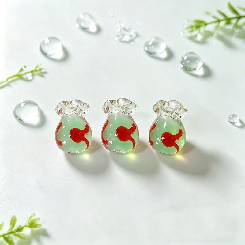 Fish Basket Lampwork Beads