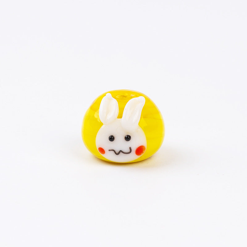 Cute Cartoon Dumpling Character Glass Beads