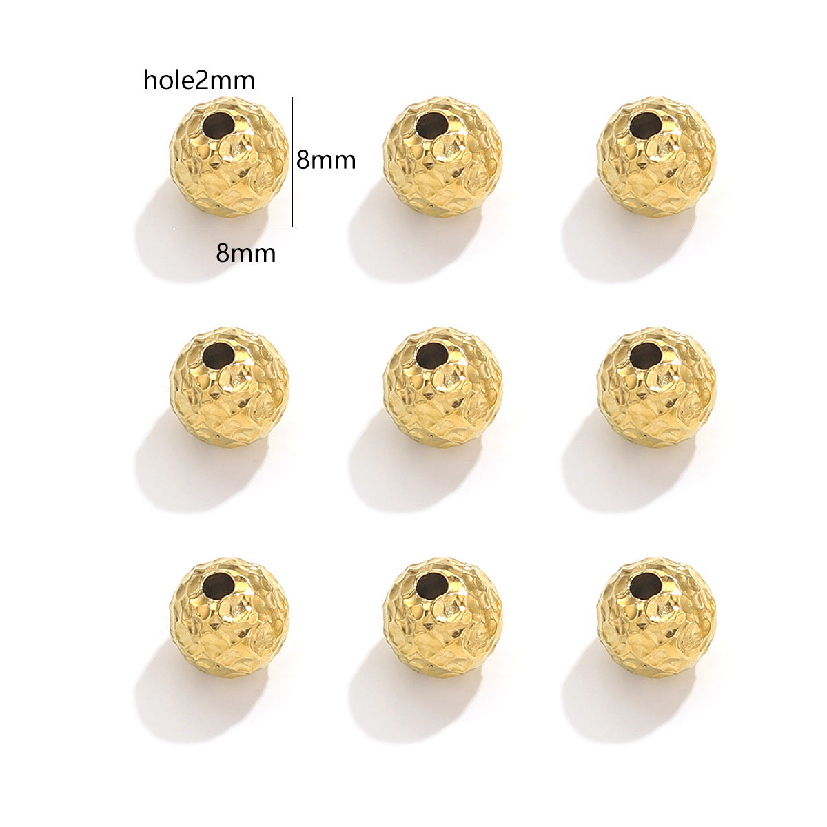 Textured Stainless Steel Tube Beads
