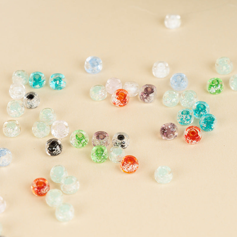Colorful Powder-Glazed Flat Disc Spacer Beads