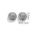 Lavender Flower Stainless Steel Spacer Beads