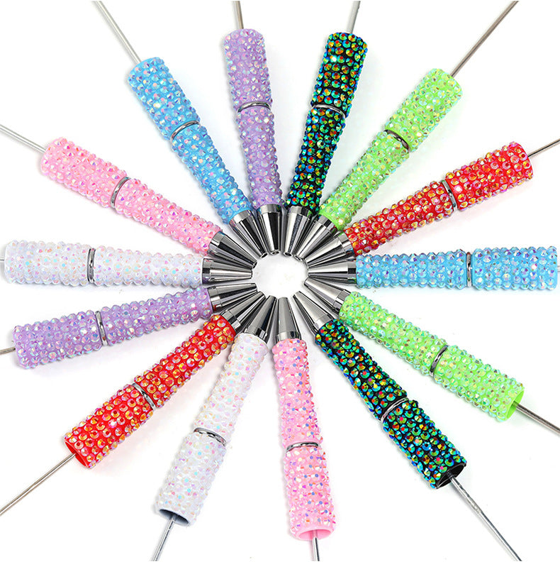 Full Rhinestone Ballpoint Pens – Sparkling Diamond-Style Decorative Pens, Korean-Inspired Cute Stationery & DIY Gift Supplies