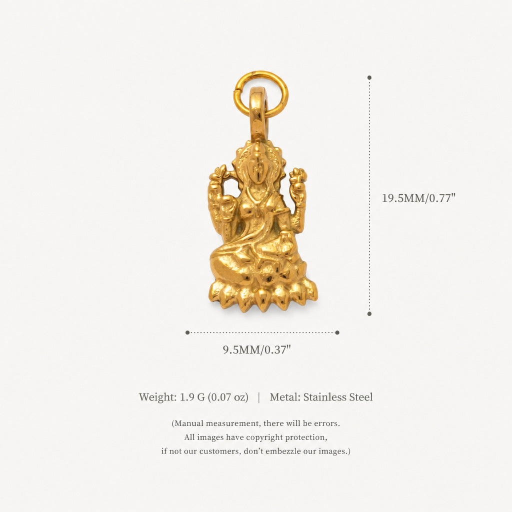 Elephant, Lotus & Heart Charms
