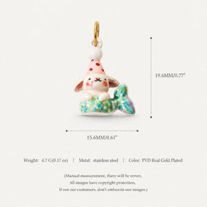 Colorful Stainless Steel Animal Pendant Charms