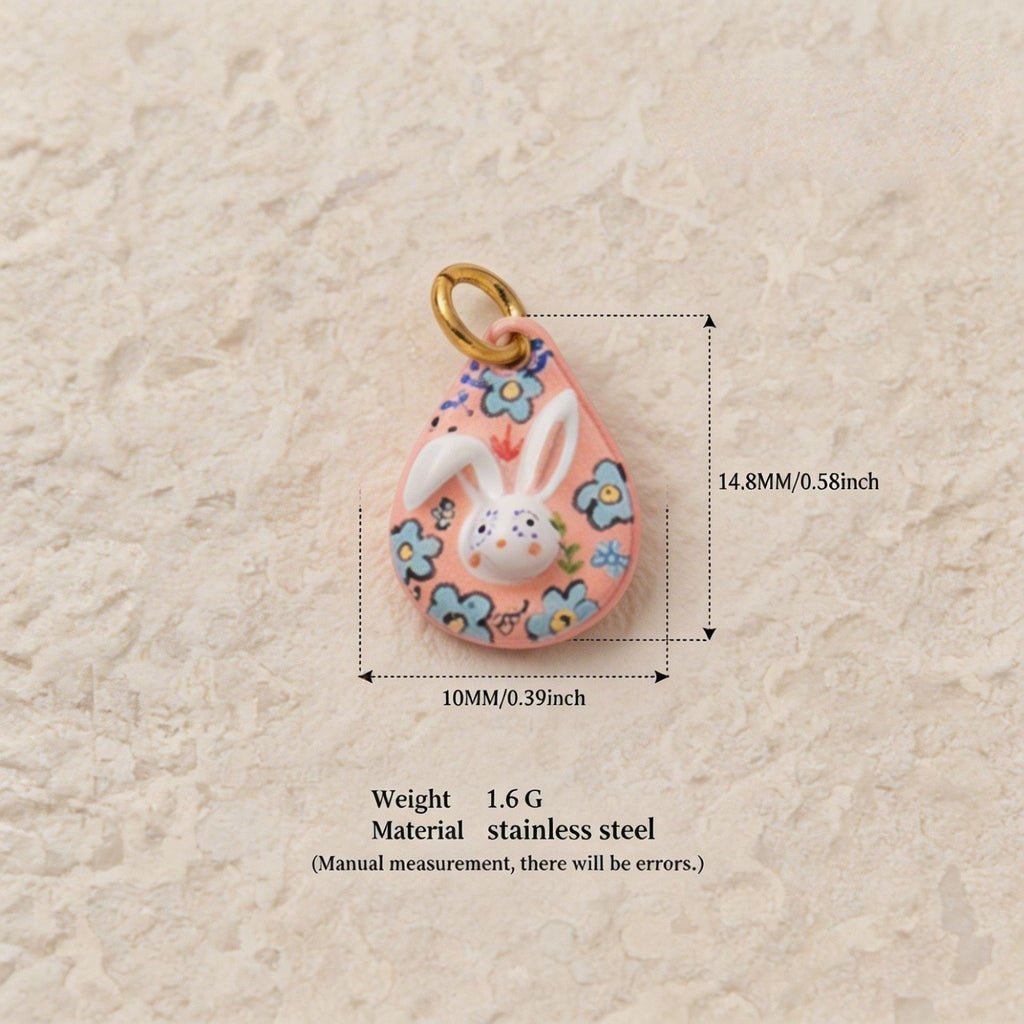 Rabbit & Star Pendant Charms