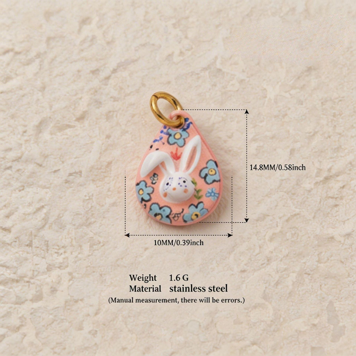 Rabbit & Star Pendant Charms
