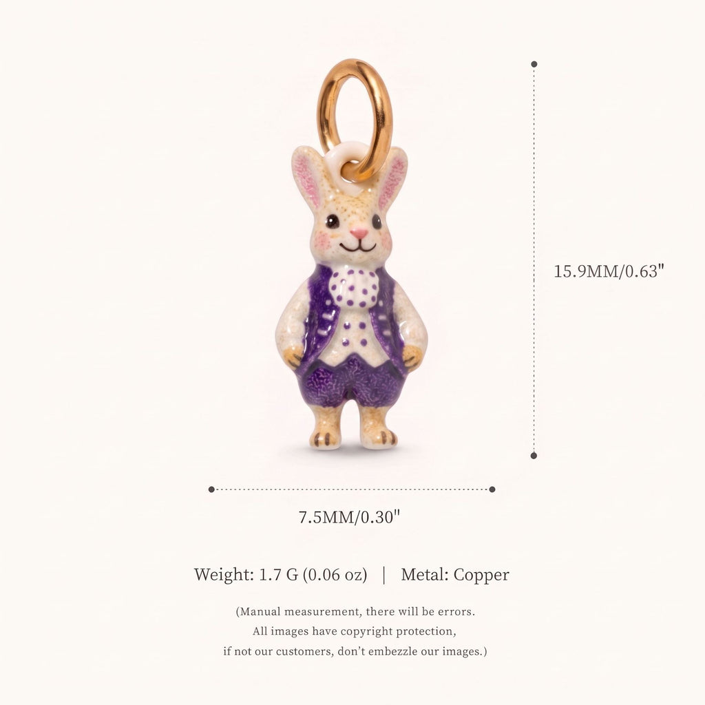 18K Gold-Plated Cute Cartoon Pendant Charms