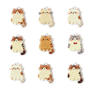 Cute Painted Cat Charms – Colorful Cartoon Cat Pendants for DIY Bracelets, Necklaces, Earrings & Hair Accessories