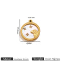 12 Zodiac Mother-of-Pearl Pendants