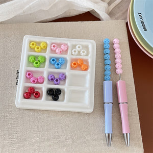 9mm Solid Color Acrylic Round Beads – Colorful DIY Beads for Earrings, Phone Charms, Bracelets & Jewelry Making