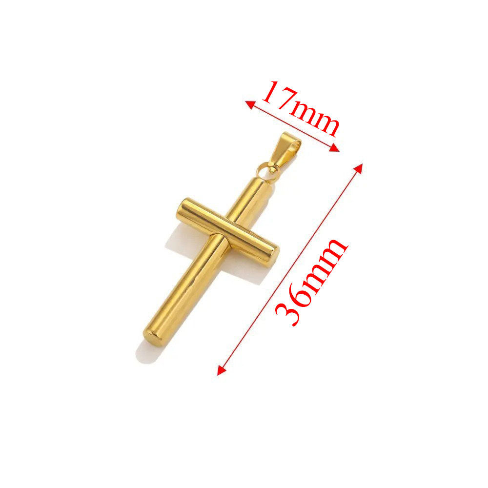 Stainless Steel Cross Pendant 5pcs