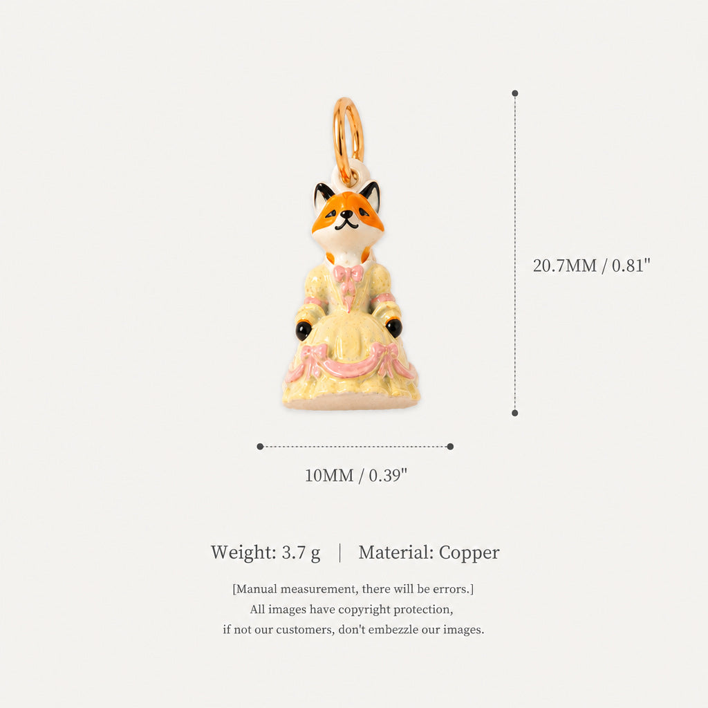 18K Gold-Plated Cute Cartoon Pendant Charms