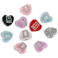 Rose Heart Rhinestone Ball Beads – Decorative Floral Accent Beads for DIY Bracelets, Beadable Pens & Jewelry Making