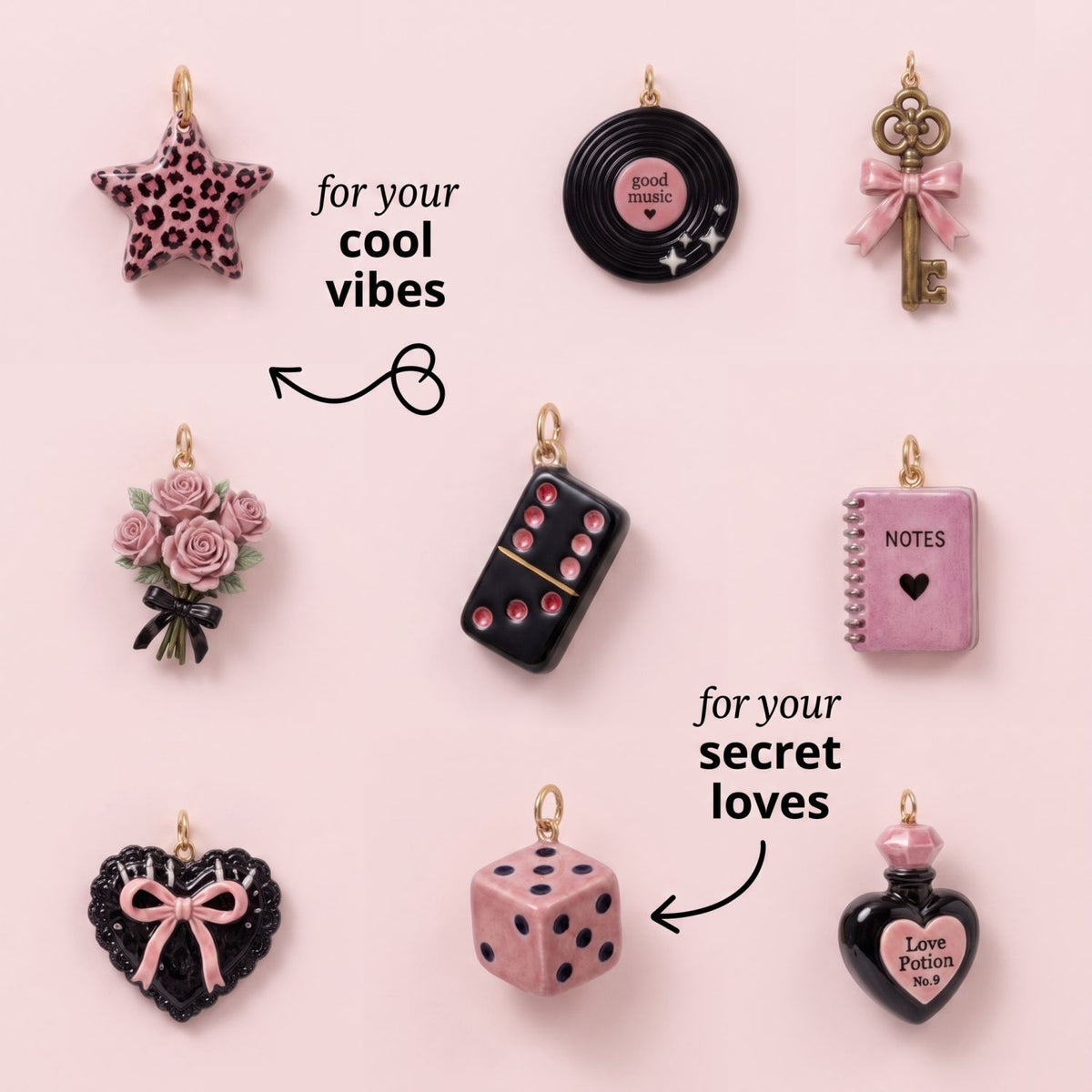 Retro Enamel Charms