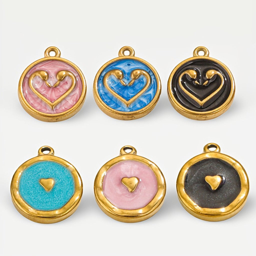 Puffy Heart Charms