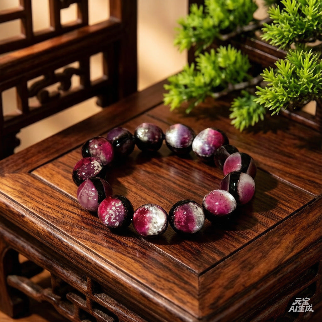 Namibia Storm Blue Glass Bracelets