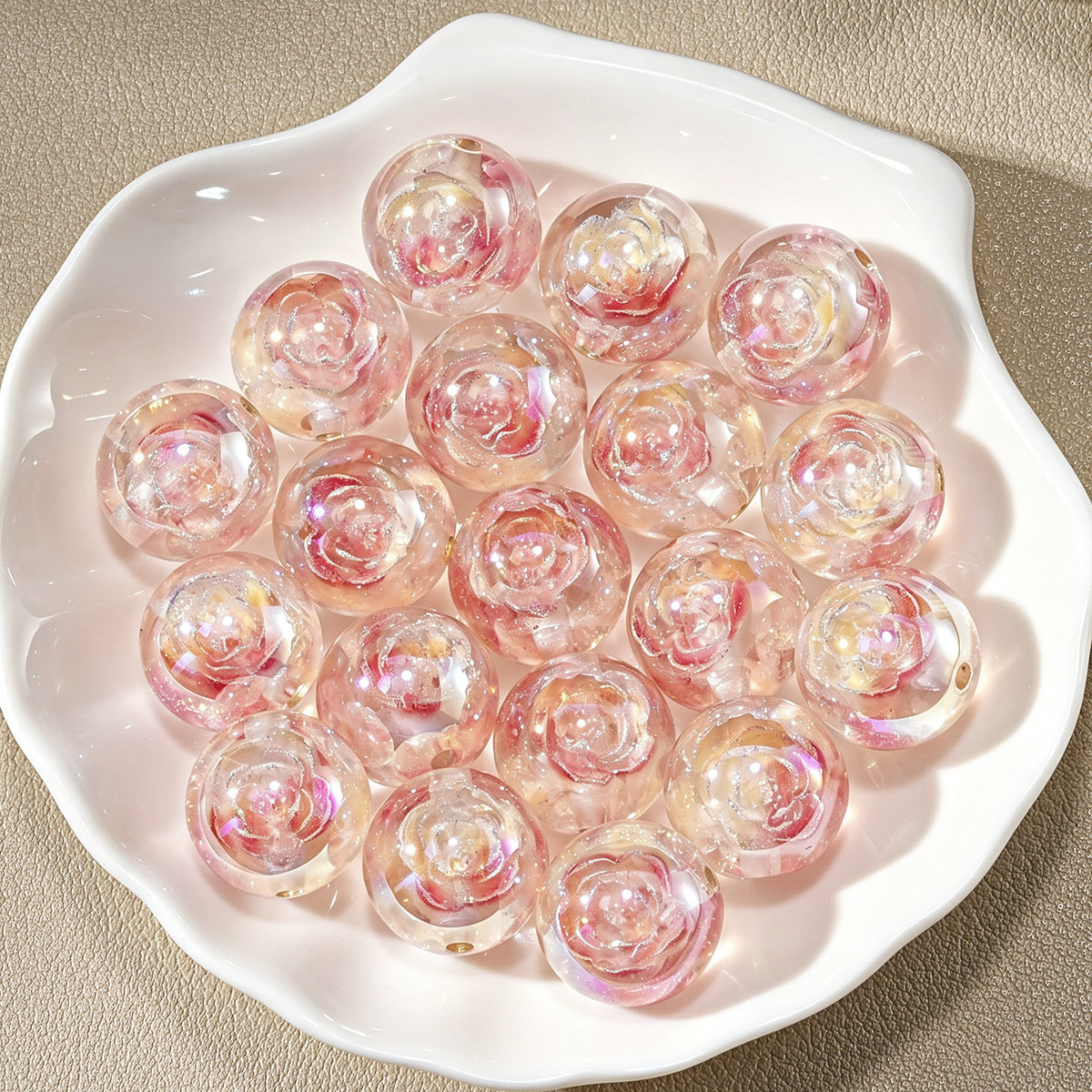 Lotus Twilight Round Beads