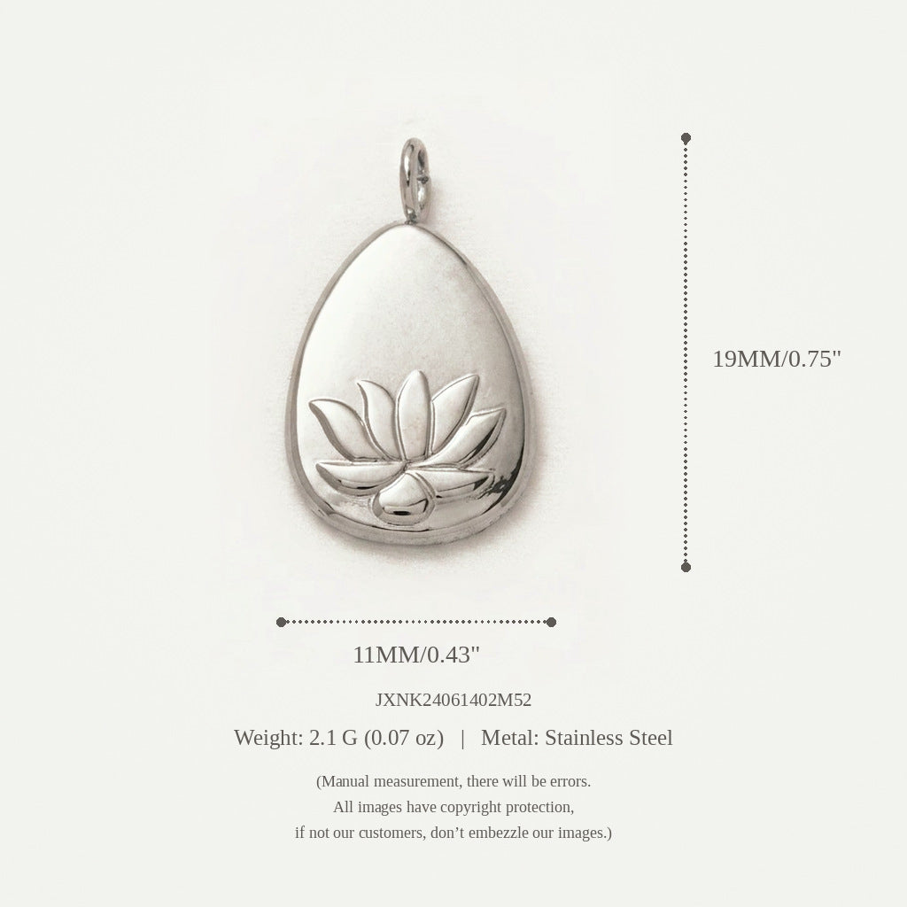 Elephant, Lotus & Heart Charms