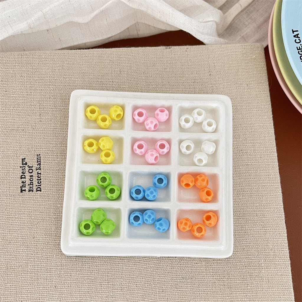 9mm Solid Color Acrylic Round Beads – Colorful DIY Beads for Earrings, Phone Charms, Bracelets & Jewelry Making