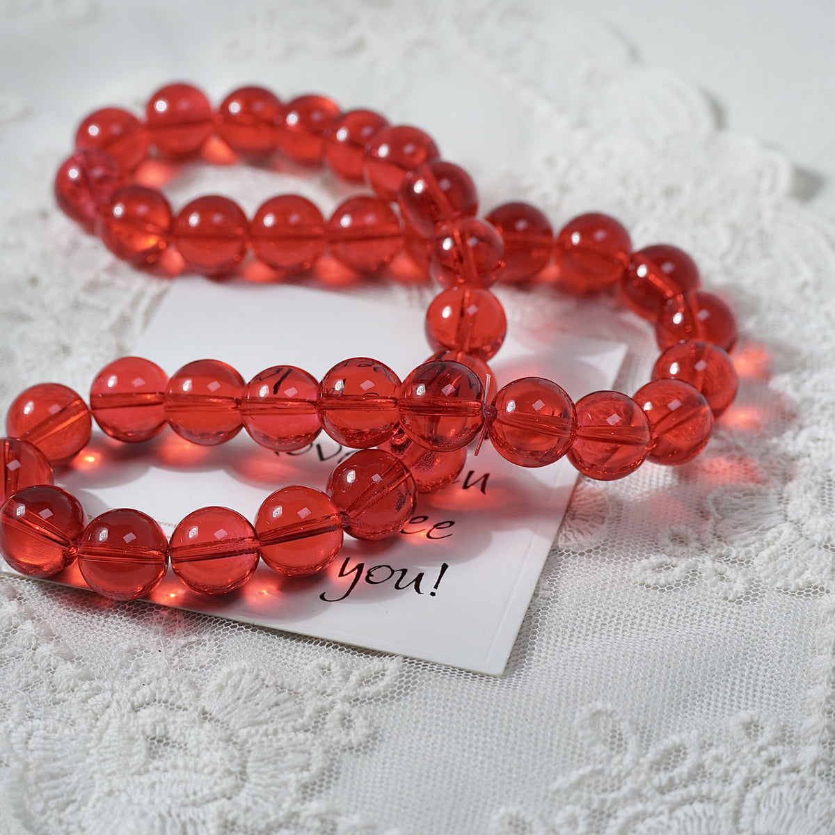 Crystal Glass Round Beads