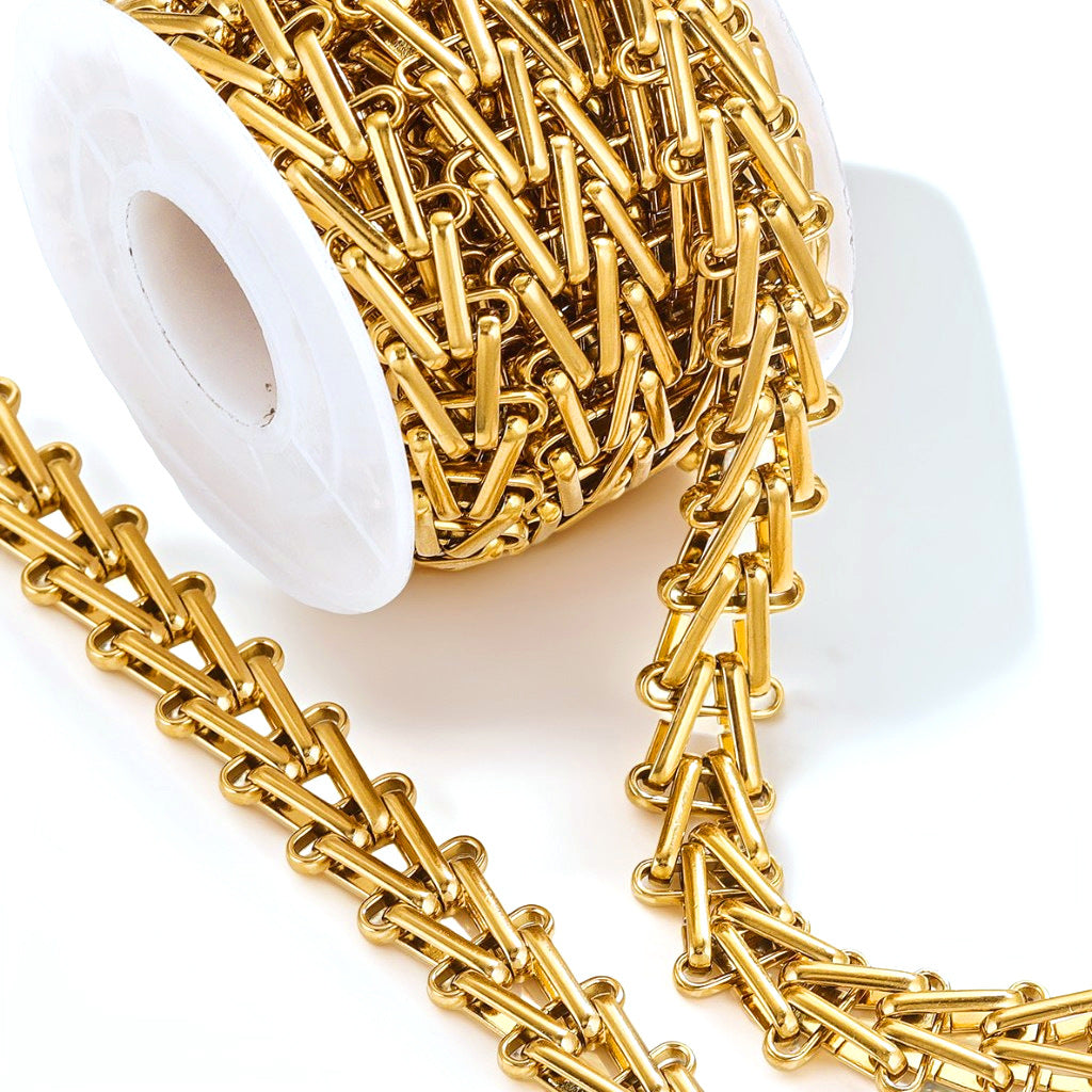 Geometric Triangle Ladder Chain by the Meter